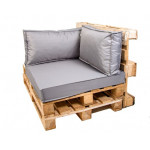 Paletové sedenie Golden Garden GG35/1 podsedák a vankúš 80cm x 80cm x 15cm Sivé